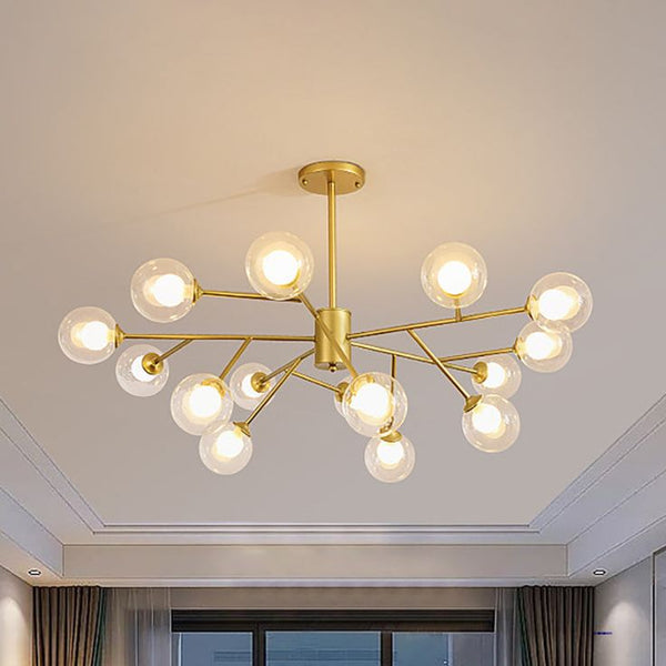 Glass bubble pendant light chandelier