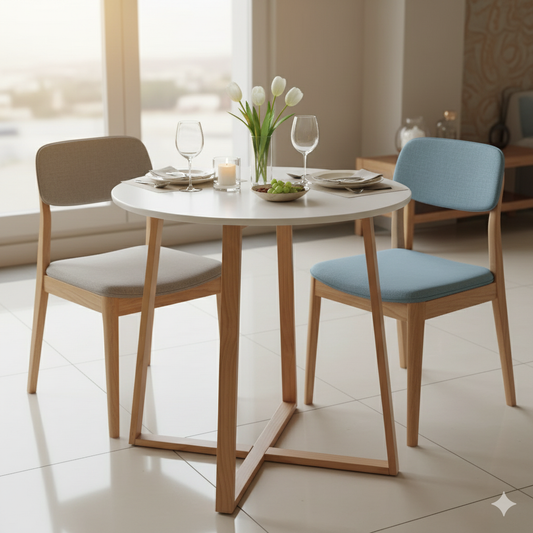 Round dining table