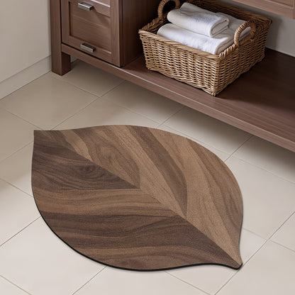 Rustic Leaf Bath Mat