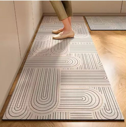 2pc pvc leather kitchen anti-slip mats