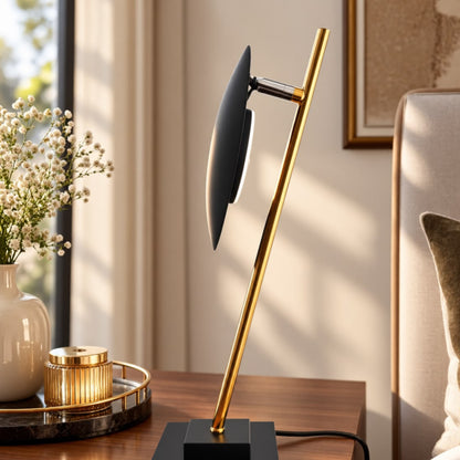 Sculptural Gold Table Lamp