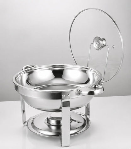 5L Round Stainless Chaffing Dishes Food Warmers