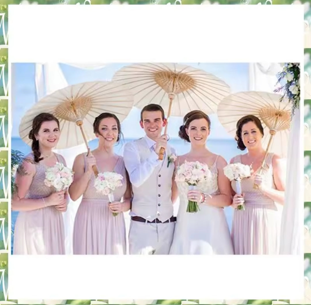 Wedding paper umbrellas