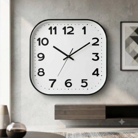 Square Wall Hanging Clock