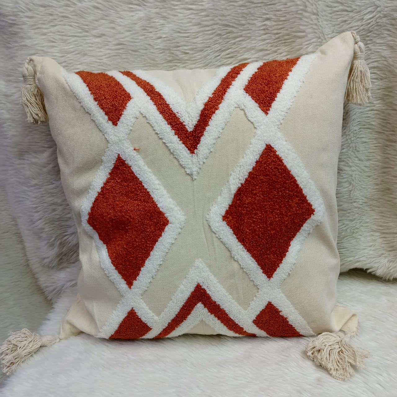 Knitted throw pillow cases
