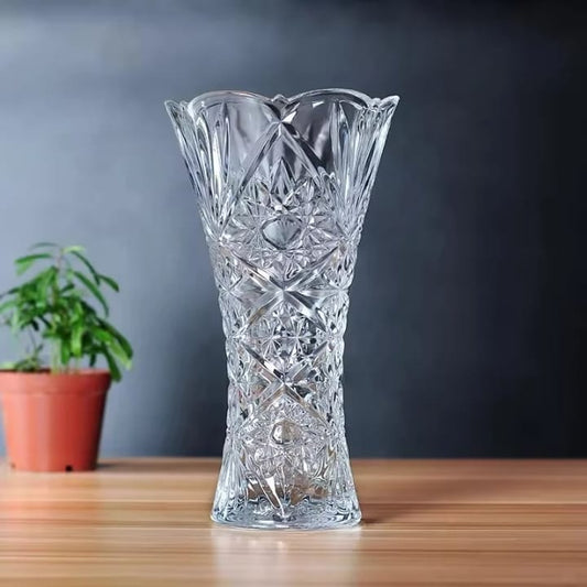 Glass flower vase