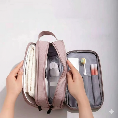 Multilayer storage toiletry bag