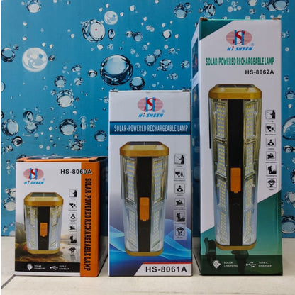 Solar Powered Rechargeable Lamp