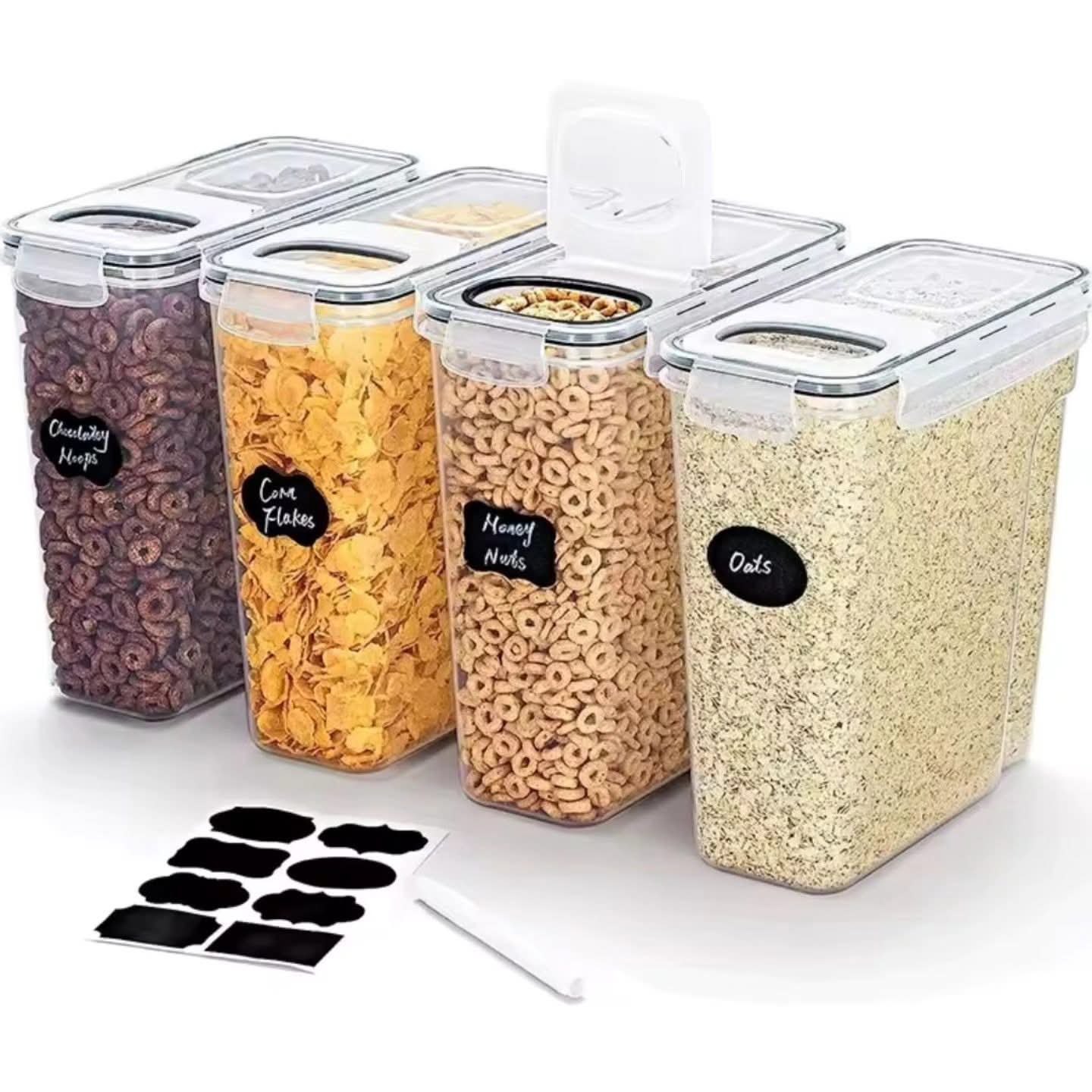 4Pc set cereal containers