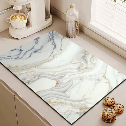 Absorbent dish drying mat