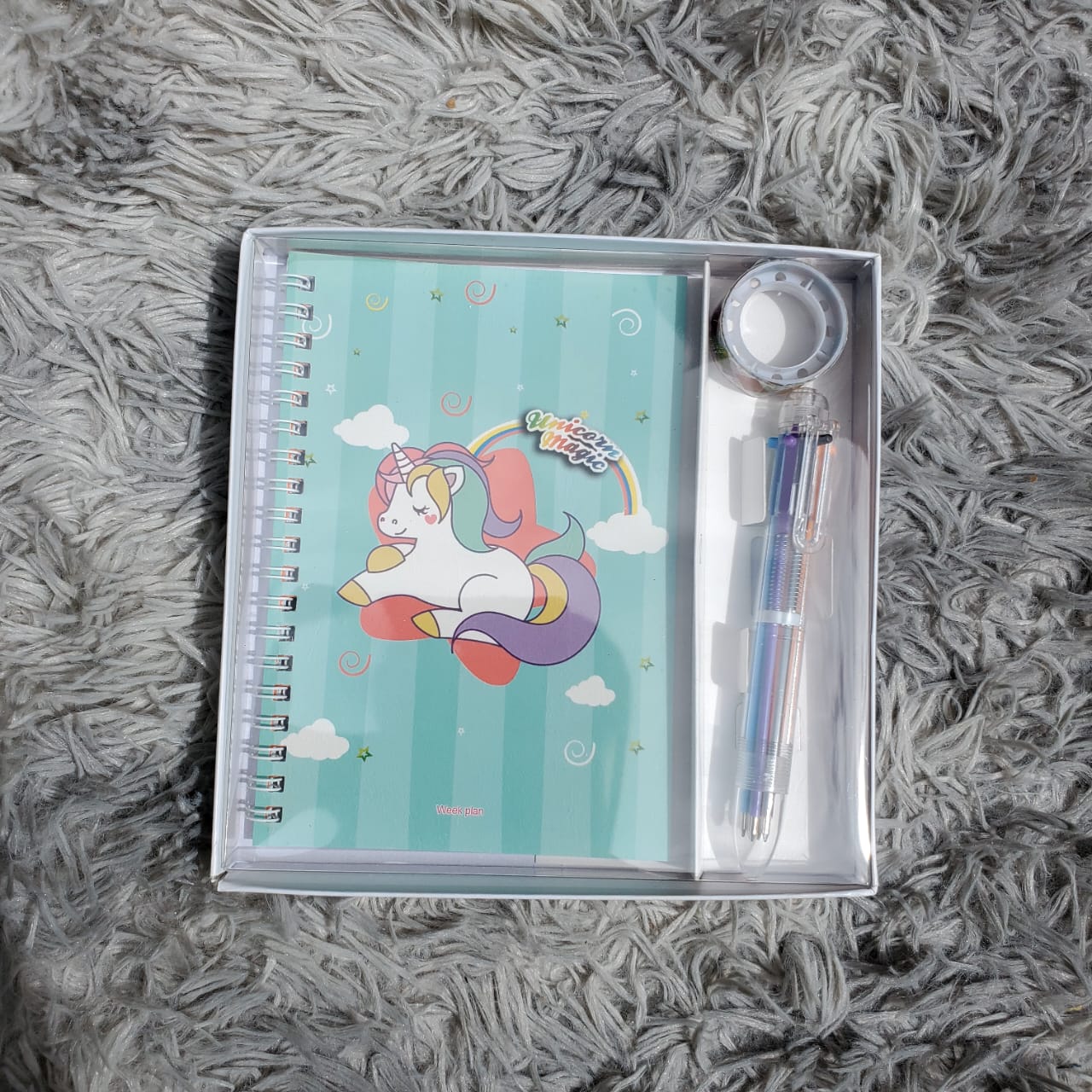 3 in 1 Kids Gift Set Notebook Pen Tape