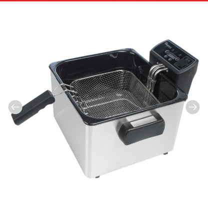 Electric stainless deep fryer  with 3 stainless mesh basket