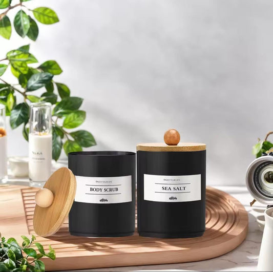 Alloy swab holder with bamboo lid