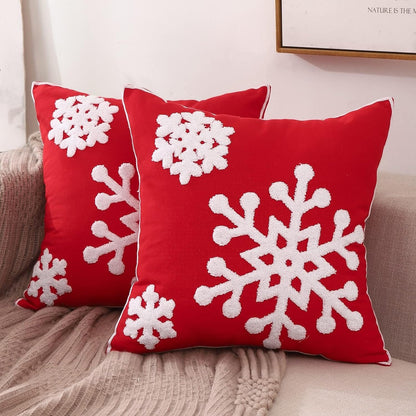 Christmas themed pillow covers