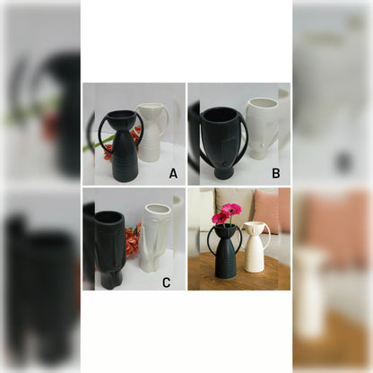 Face Decorative Flower Vase