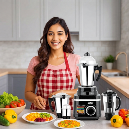 Sanford Mixer Grinder 5 In 1 With 1200W Motor and Stainless Steel Jars - SF5913GM-A