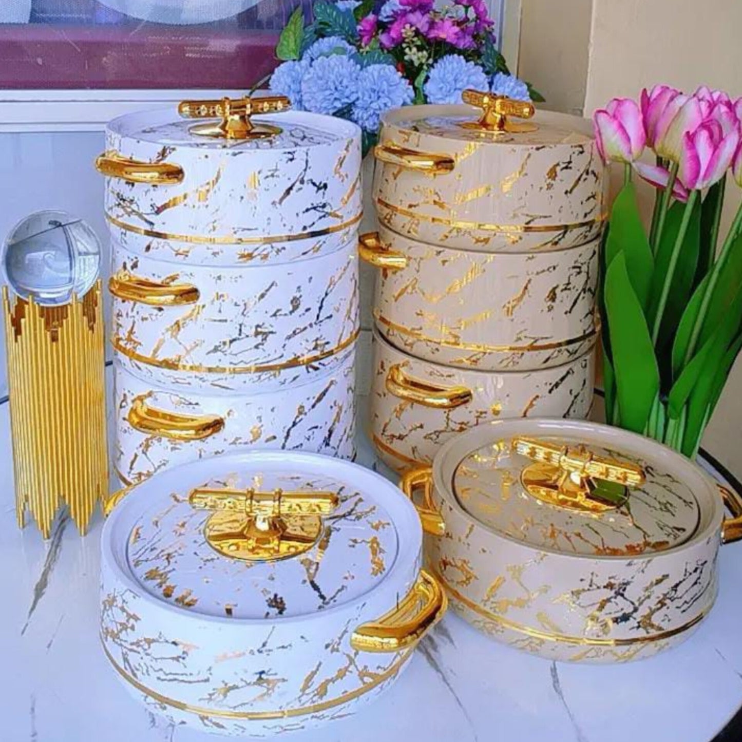 4 Hot pots set