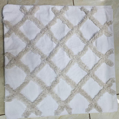 Boho Geometric Tufted Throw Pillow Cover