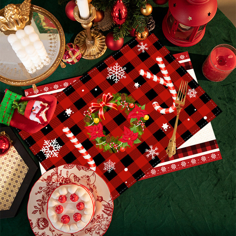 6pcs Christmas table mats