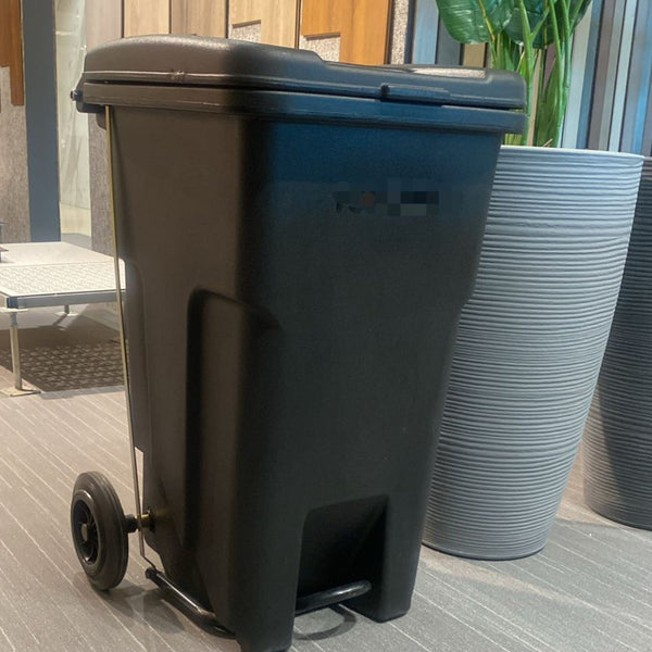 Trash Bins 90Litres with wheels , handle and foot pedal