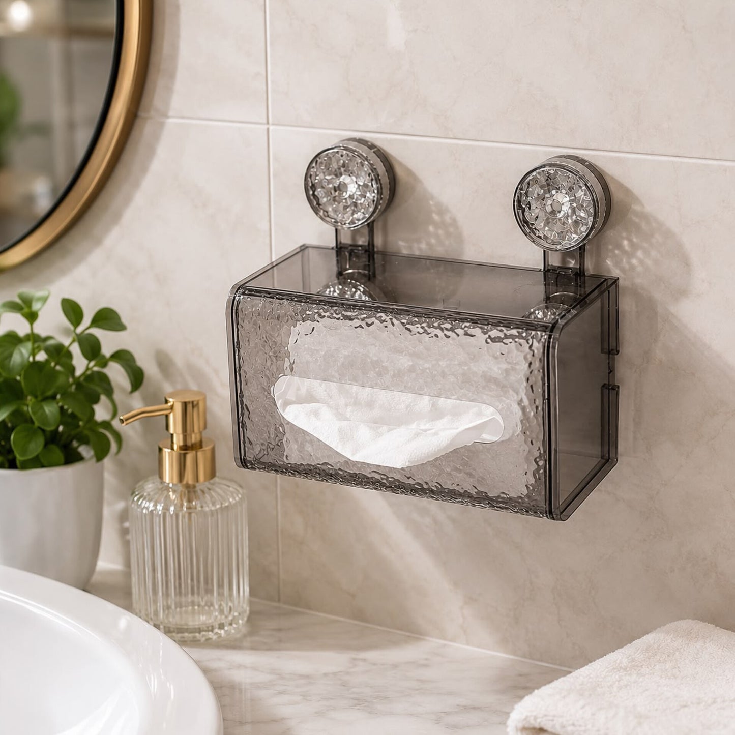 Suction Cup Pattern Tissue Box