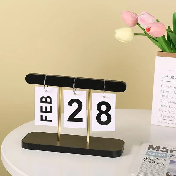 Wooden Flip Calendar