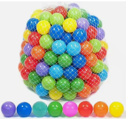 50Pcs Colorful Plastic Play Balls Set