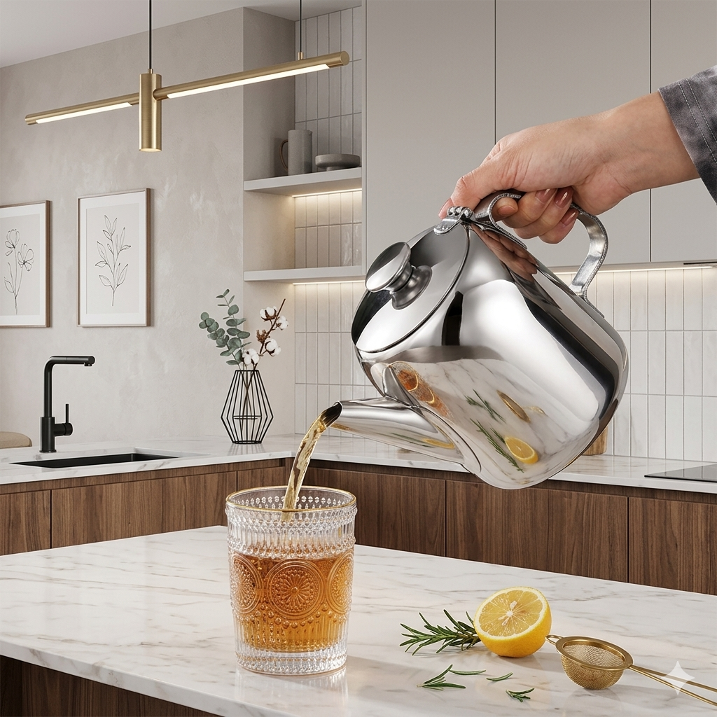 Stainless Steel Teapot