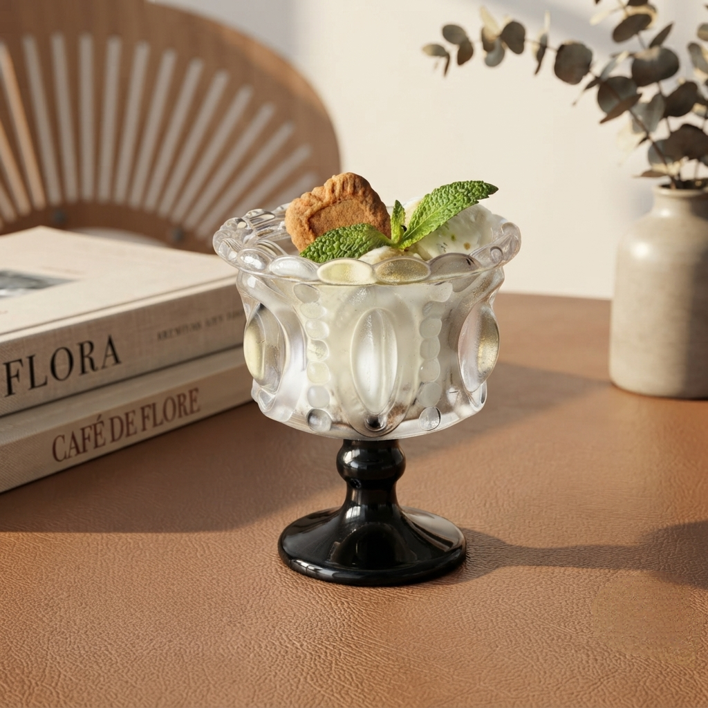 6Pc Ice Cream Goblets Cups Bowls