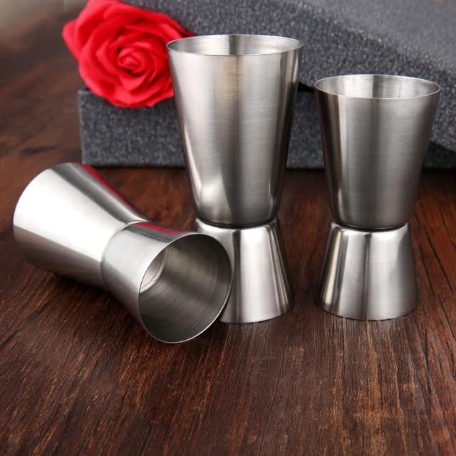 Double Stainless Steel Tot Glass