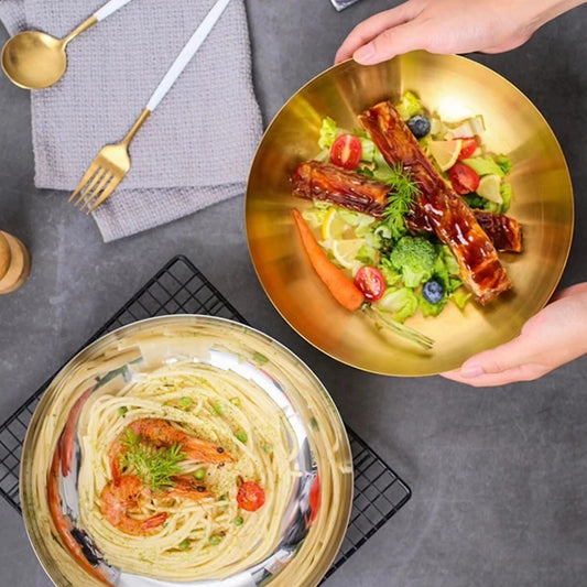 3 Litre Gold Stainless Steel Bowl