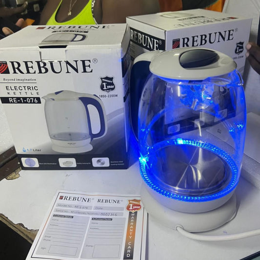 Rebune glass kettle