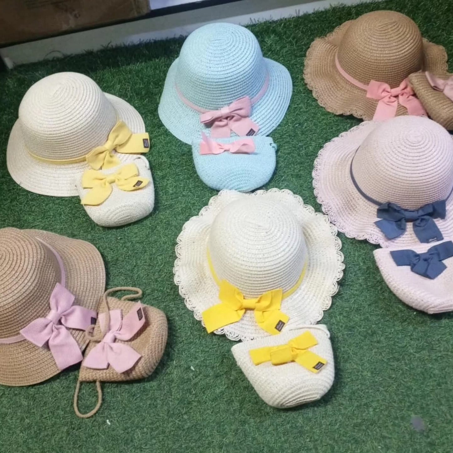 Kids summer hat and bag