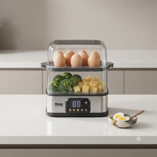 2 Layer Dsp Electric Egg Steamer & Food Steamer