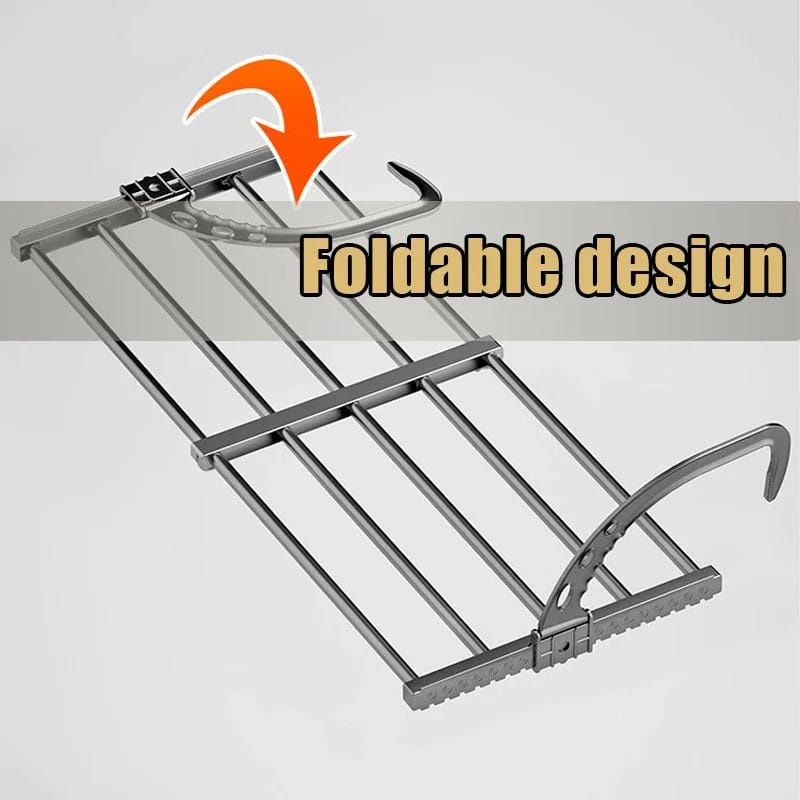 Foldable clothes drying rack