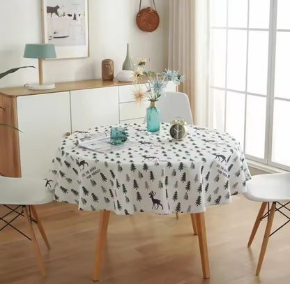 Cotton round table cloth