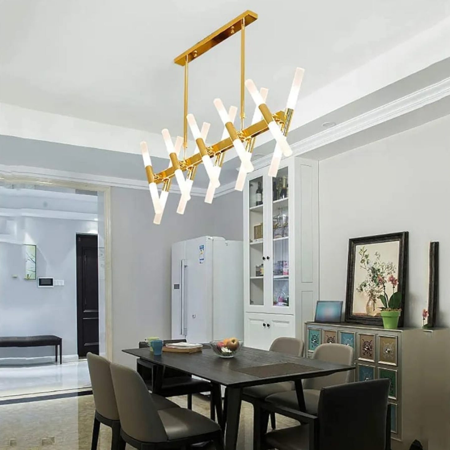 Rectangular Branch Chandelier