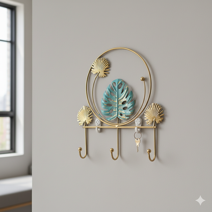 Iron art wall hanging hook key holder stand