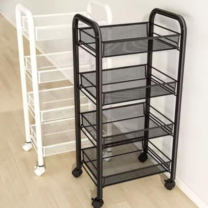 Movable 4 Tier Storage Trolley