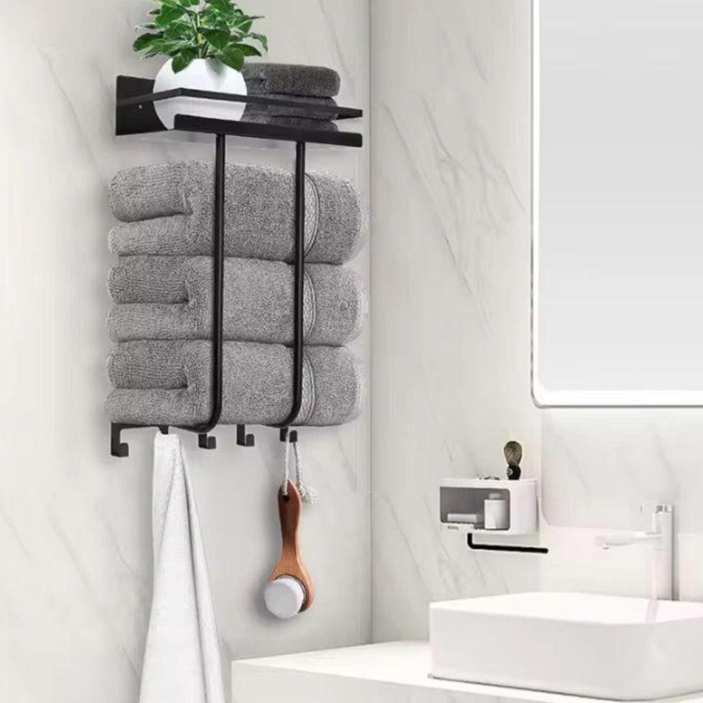 Wall Mounted Towel Rack