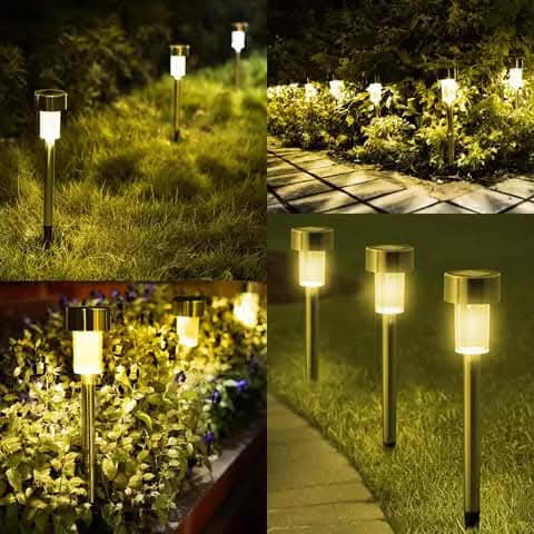 12pc Solar garden lights