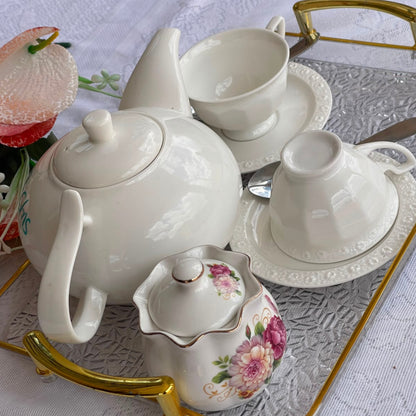 Floral Ceramic Breakfast Set