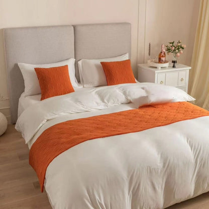 3 Piece  Bed runner and cushion cover set