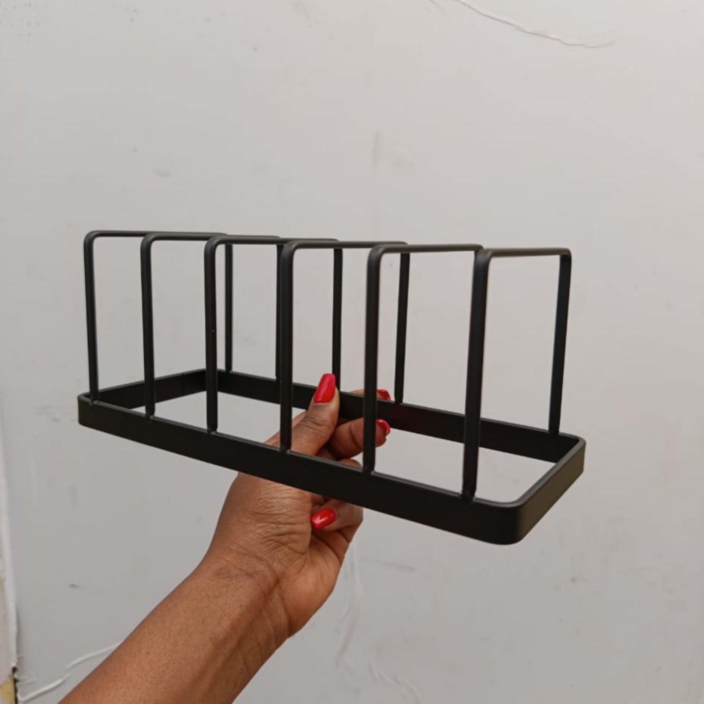 5 Slot Metallic Dish Rack and Plate Holder