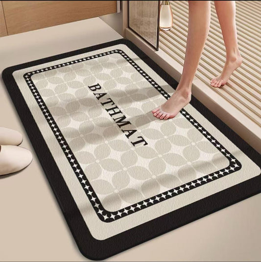 Diatom mud absorbent floor mat