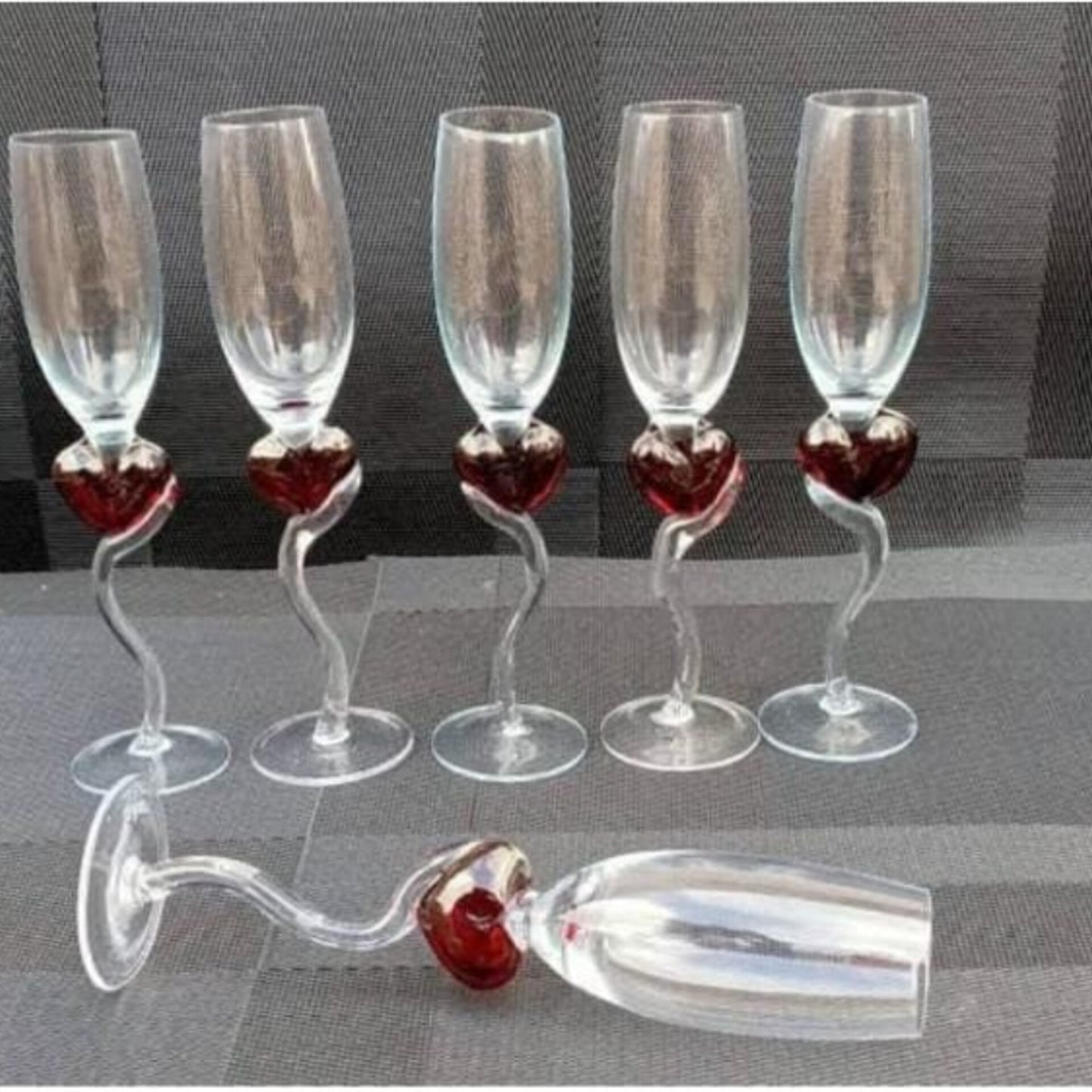 6Pcs Champagne Glass Set