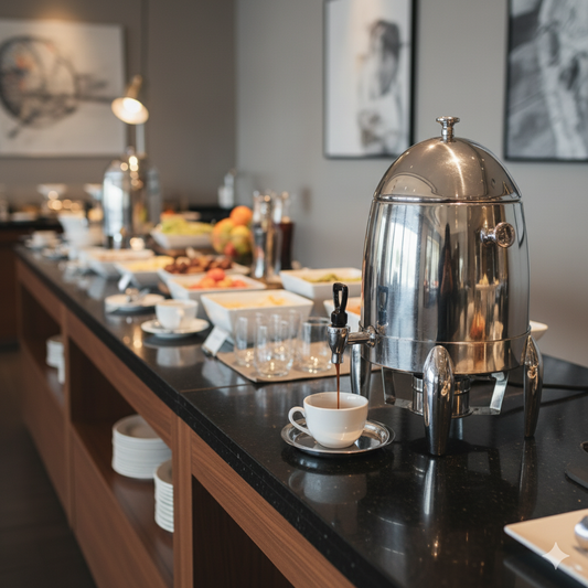 Stainless 12L Coffee Urn Hotel Catering Beverage Dispensers