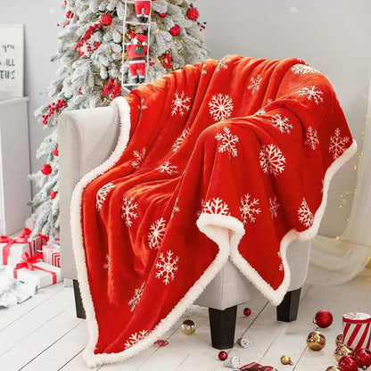 Christmas Reindeer Throw Blanket