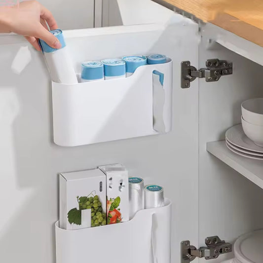 Wall mounted garbage bag dispenser