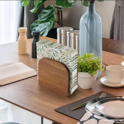Standing Wood Napkin Holder Gha